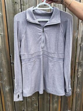 Lululemon | Run Full Tilt Half Zip Pullover Sweater in Heathered Lavender